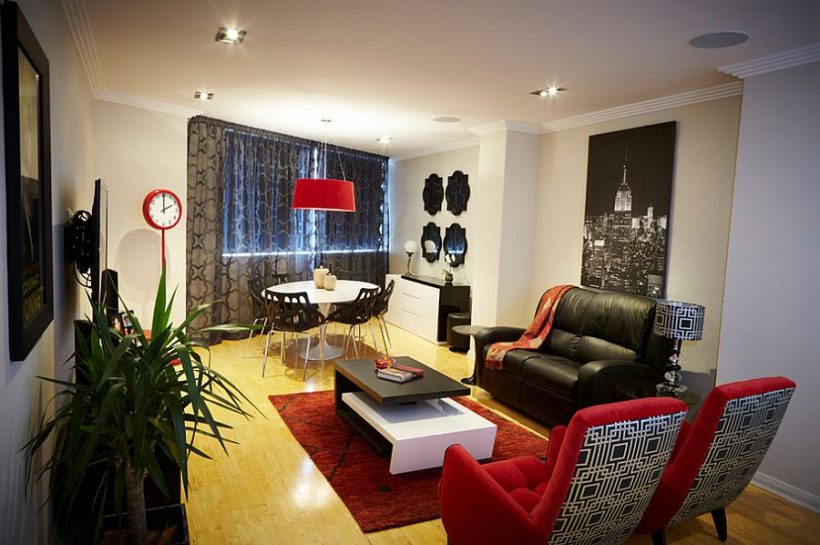 perdele corodat gri pentru camera de zi șic modernă