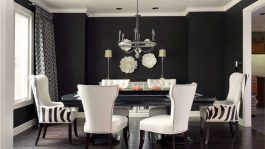 black-wall-dining-room