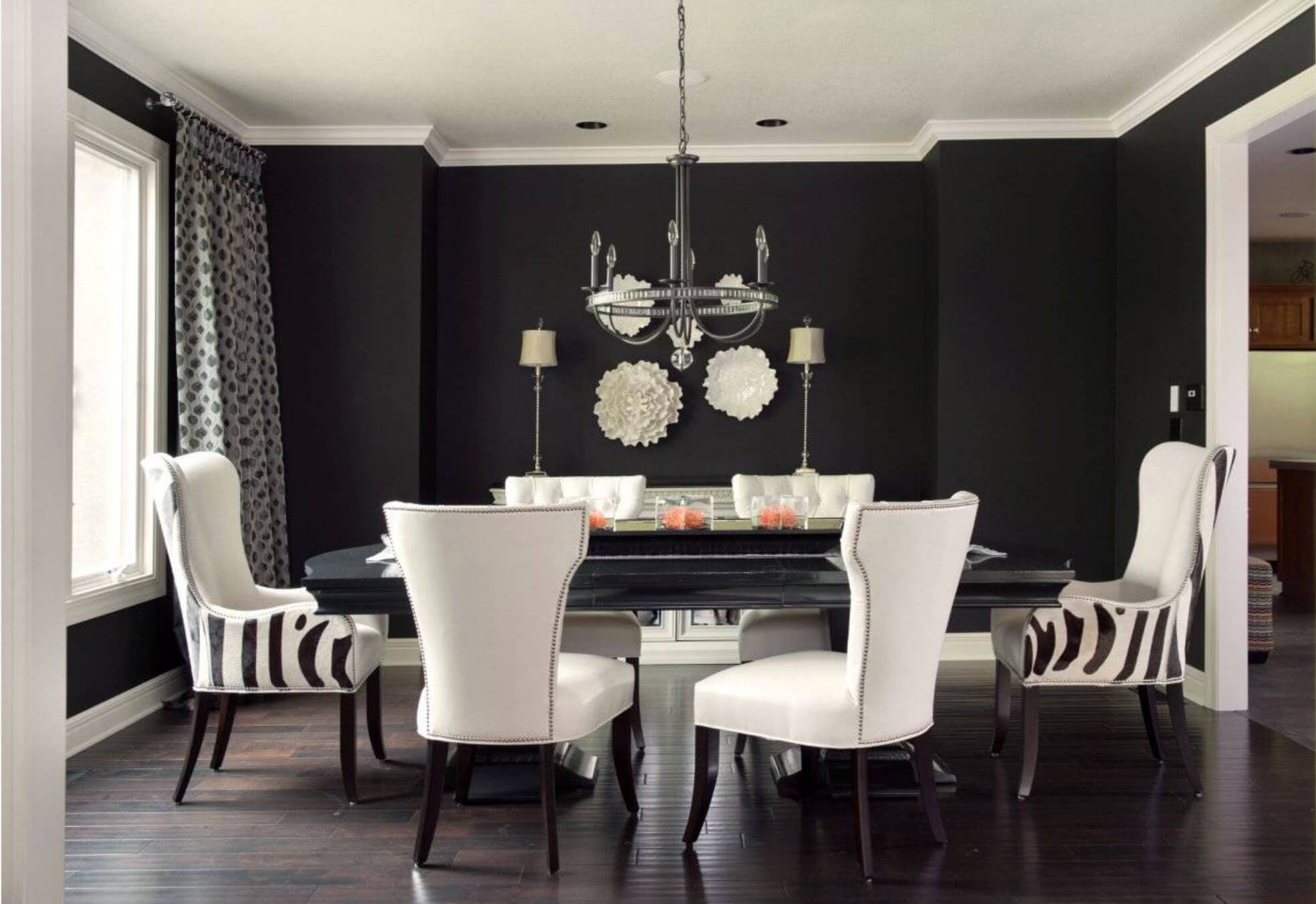 black-wall-dining-room